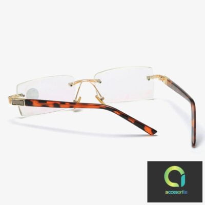 Back view of ultraclear diamondcut blue light blocking glasses frame