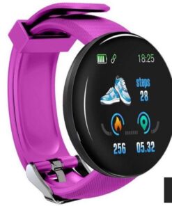 Purple LED Digital Sports Electronic Silicone Smart Watch