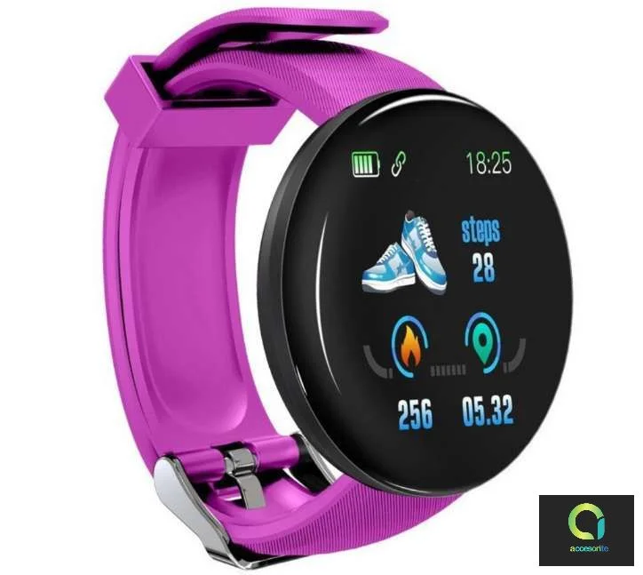 LED Digital Sports Electronic Silicone Smart Watch 1 Purple LED Digital Sports Electronic Silicone Smart Watch