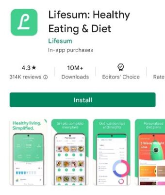 Lifesum Healthy Eating App